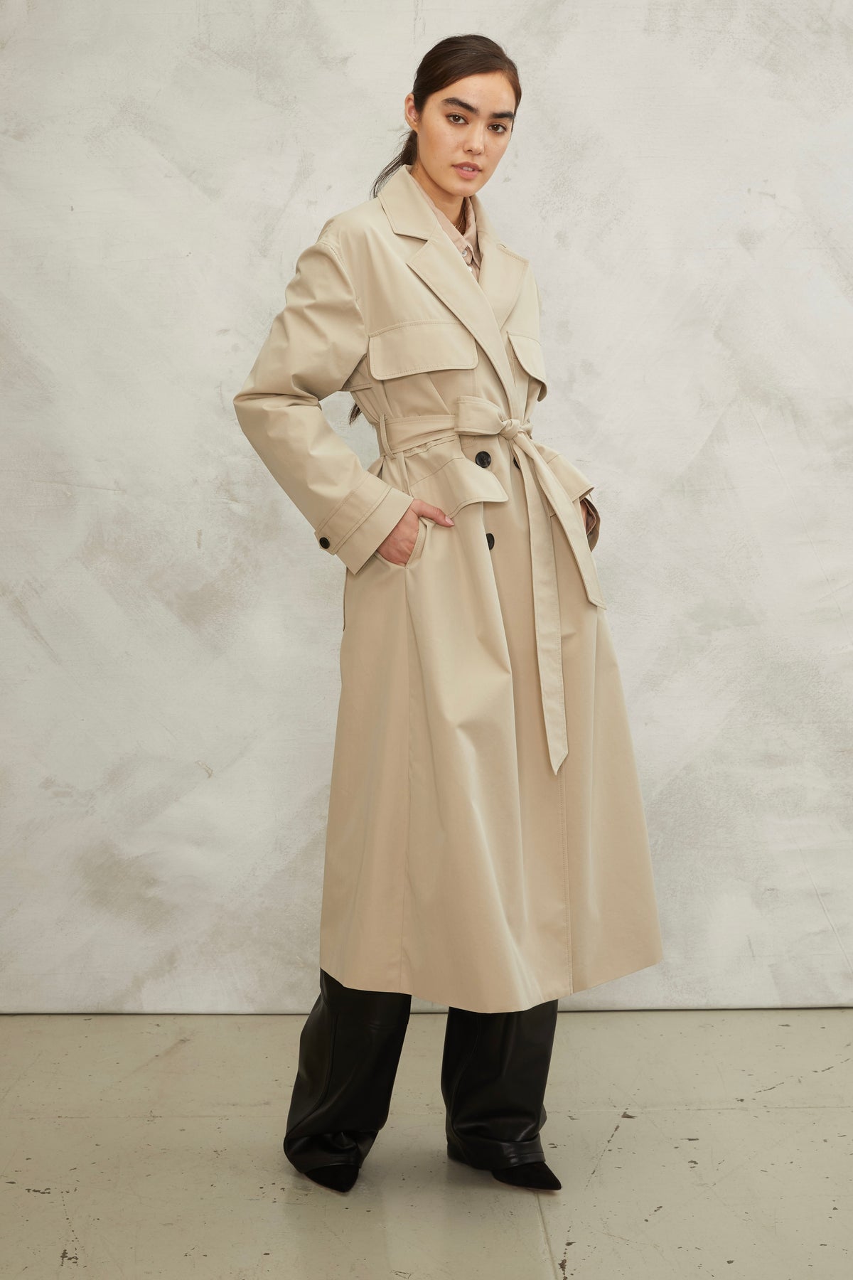 Greer Double Breasted Trench Coat