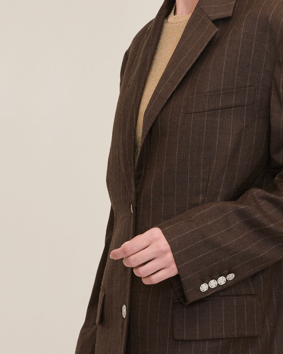 Cohen Pinstripe Boyfriend Blazer Dress | MARISSA WEBB