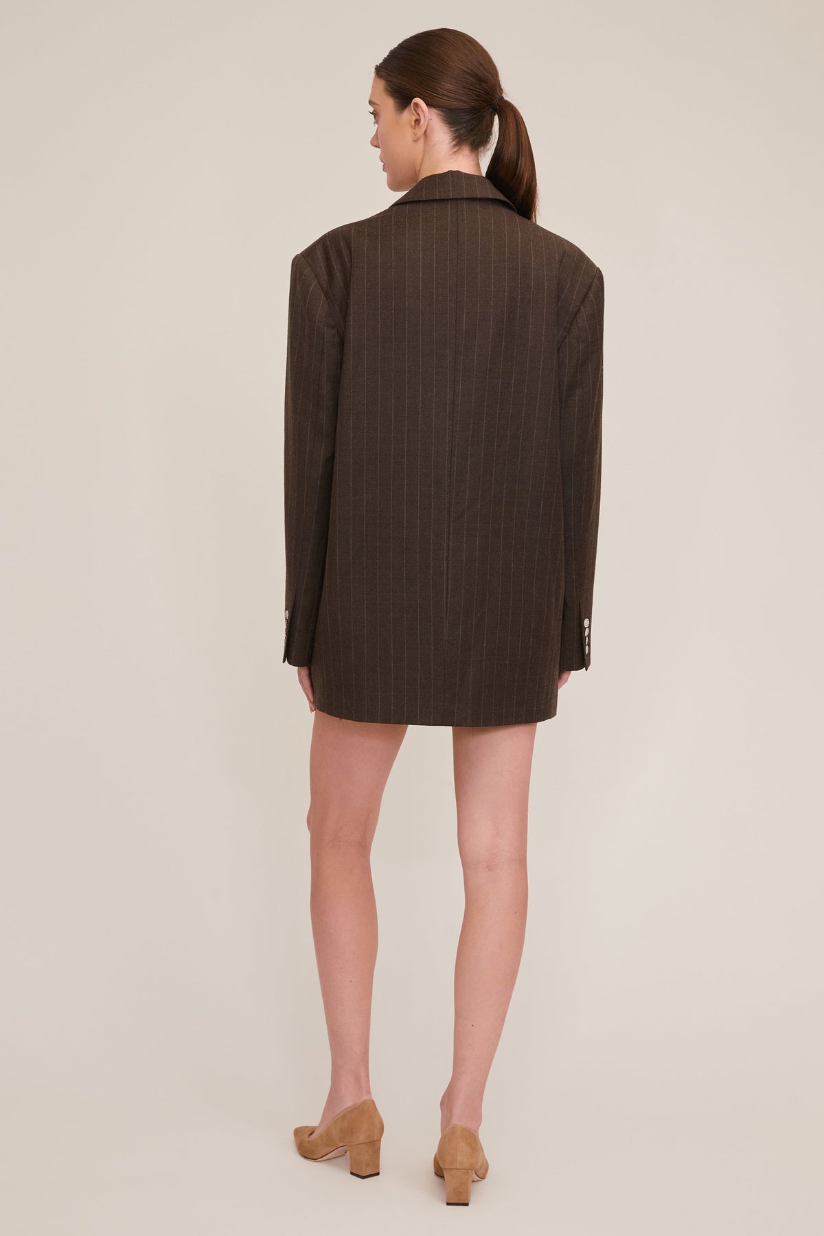 Cohen Pinstripe Boyfriend Blazer Dress | MARISSA WEBB