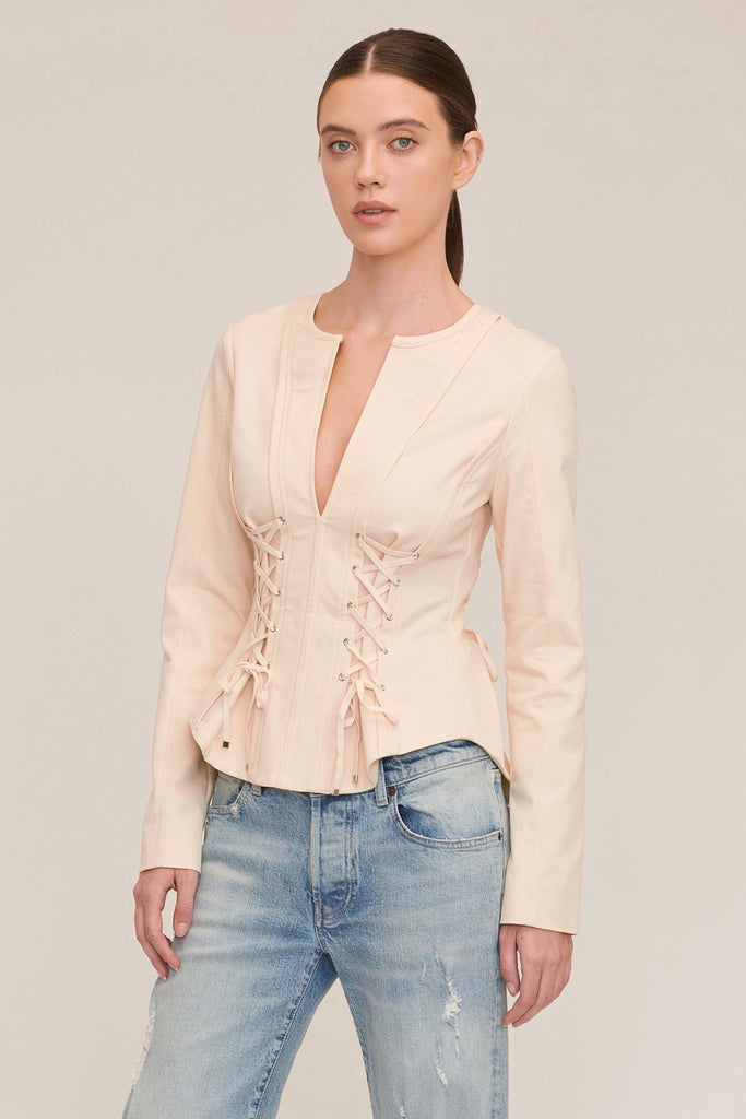 Valentina Lace Up Top | MARISSA WEBB
