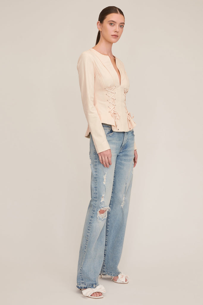 Valentina Lace Up Top | MARISSA WEBB