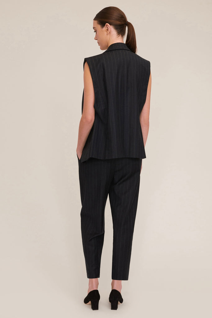 Arley Pinstripe Boy Blazer Vest | MARISSA WEBB