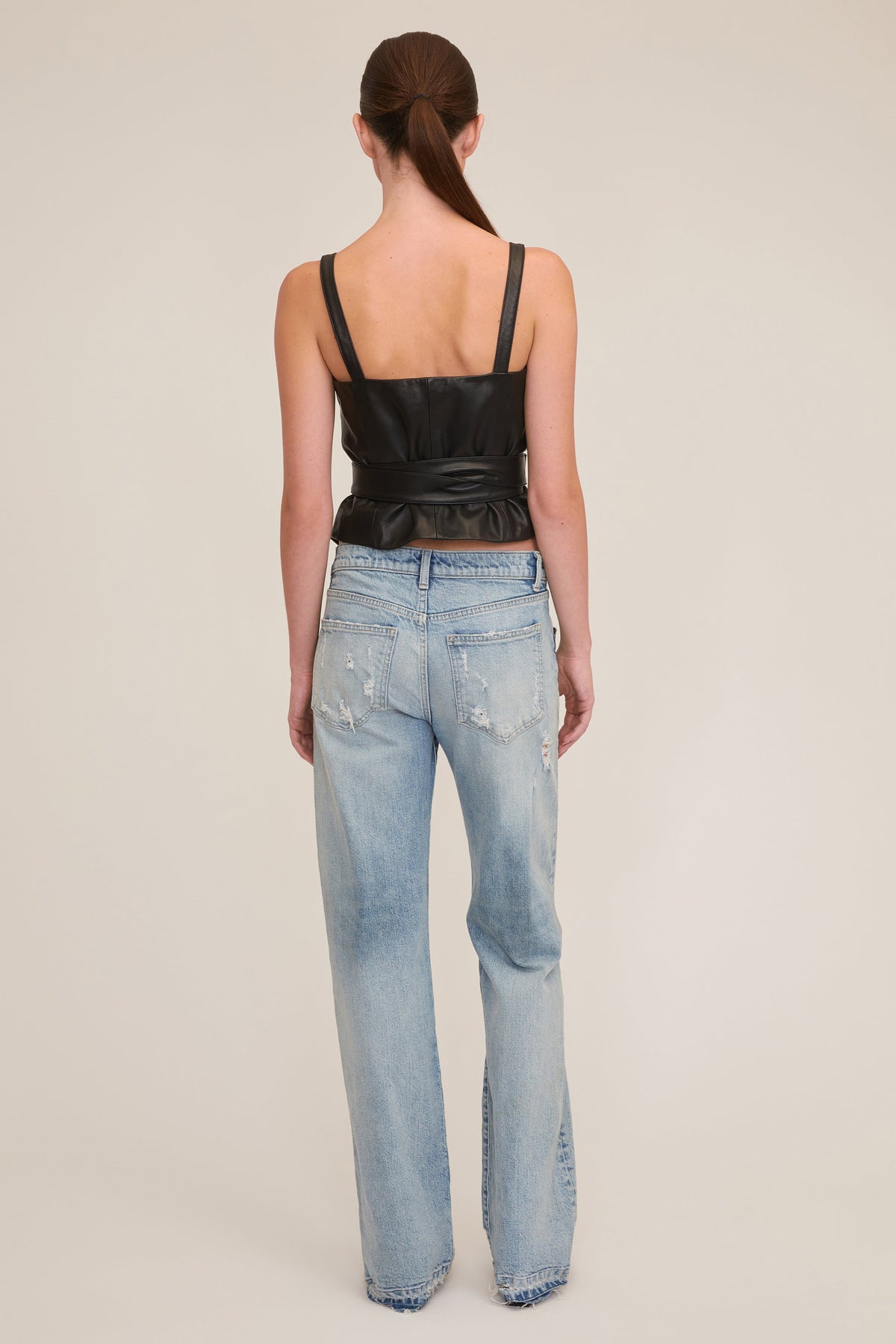 Raya Leather Wrap Vest | MARISSA WEBB