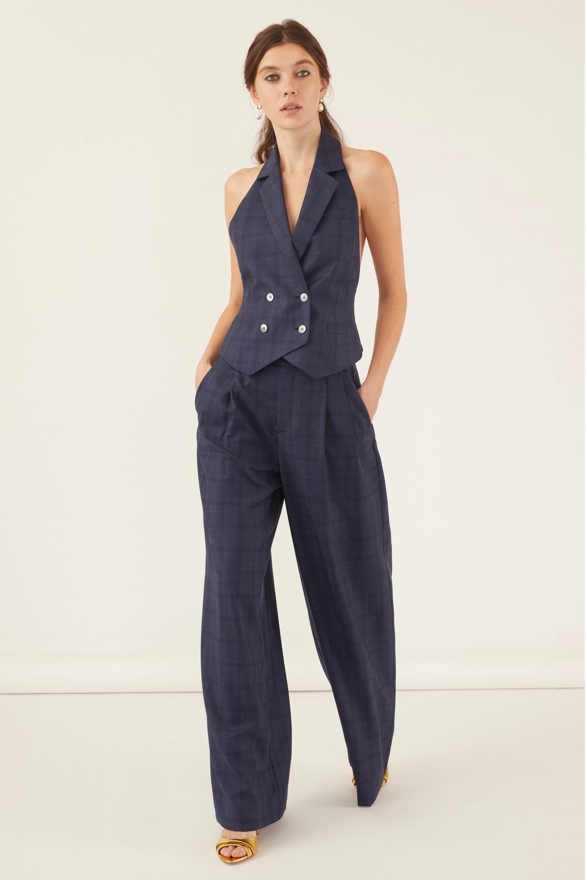 Palmer High Waist Wool Trouser | MARISSA WEBB