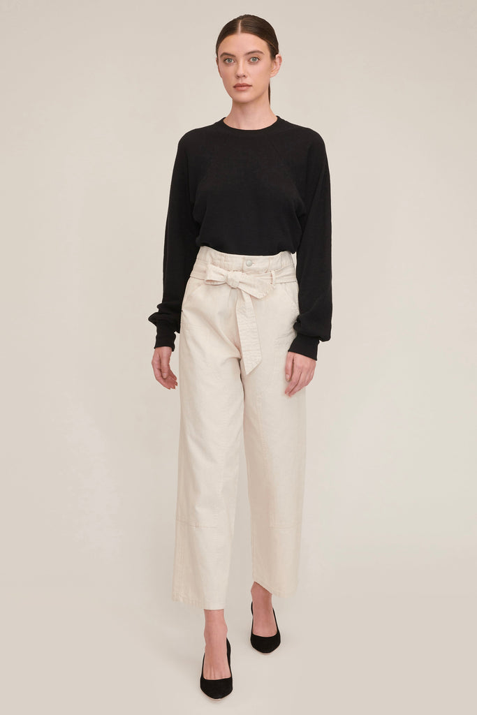 Bo Paper Bag Canvas Patched Boyfriend Pant | MARISSA WEBB