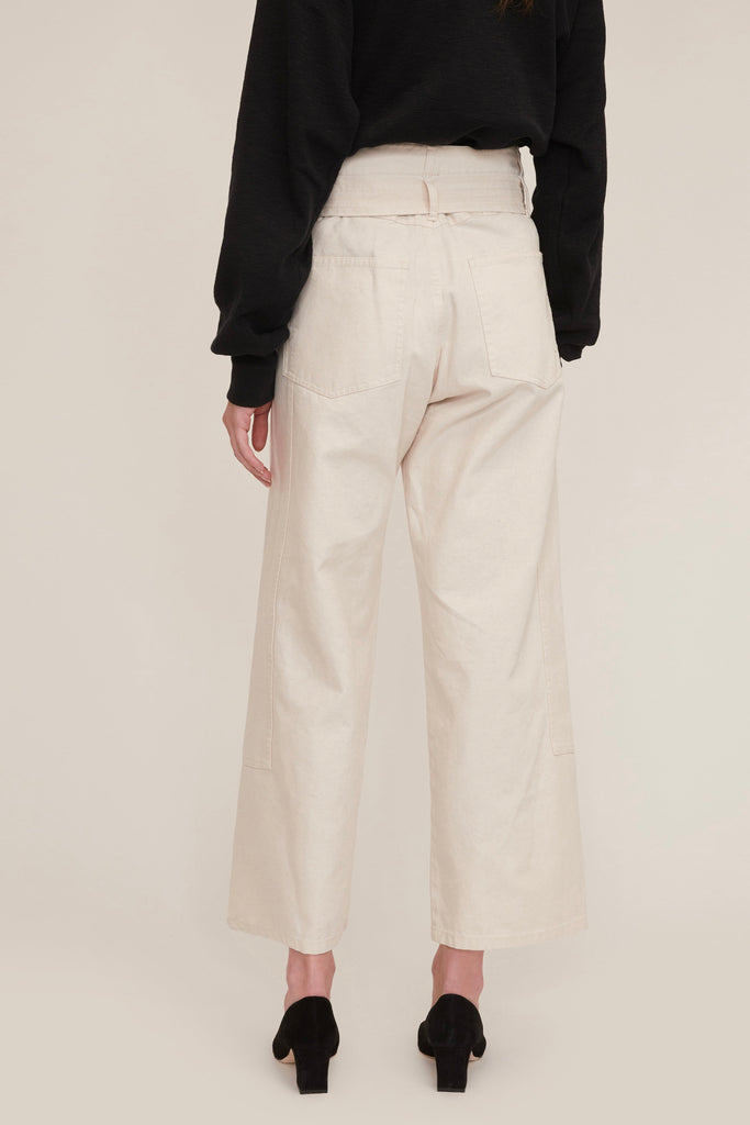 Bo Paper Bag Canvas Patched Boyfriend Pant | MARISSA WEBB