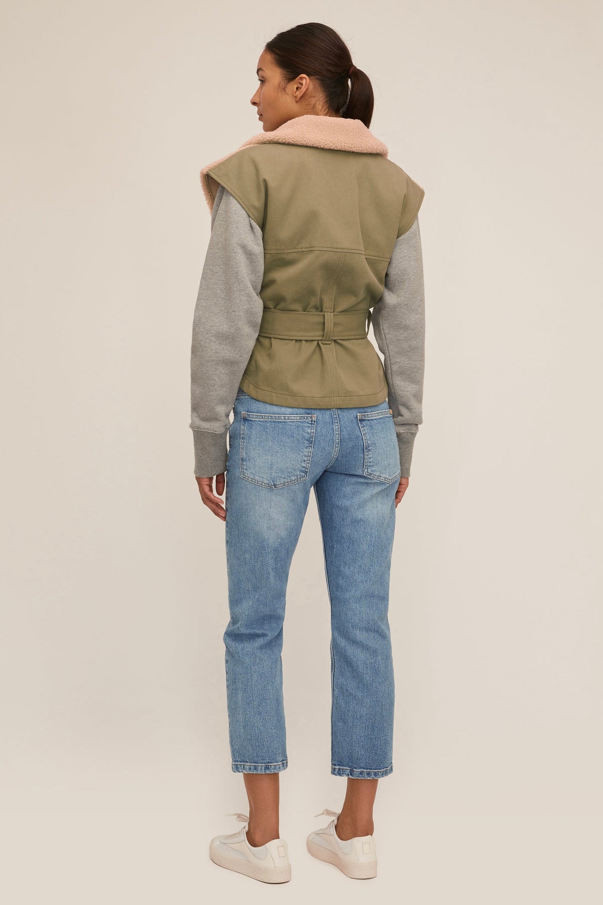 Frankie Sherpa Twill Vest | MARISSA WEBB