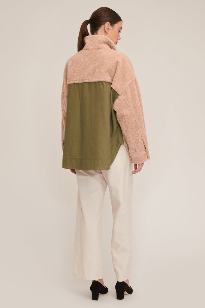 Amari Sherpa Twill Jacket | MARISSA WEBB