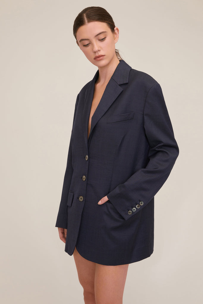 Cohen Boyfriend Wool Blazer Dress | MARISSA WEBB