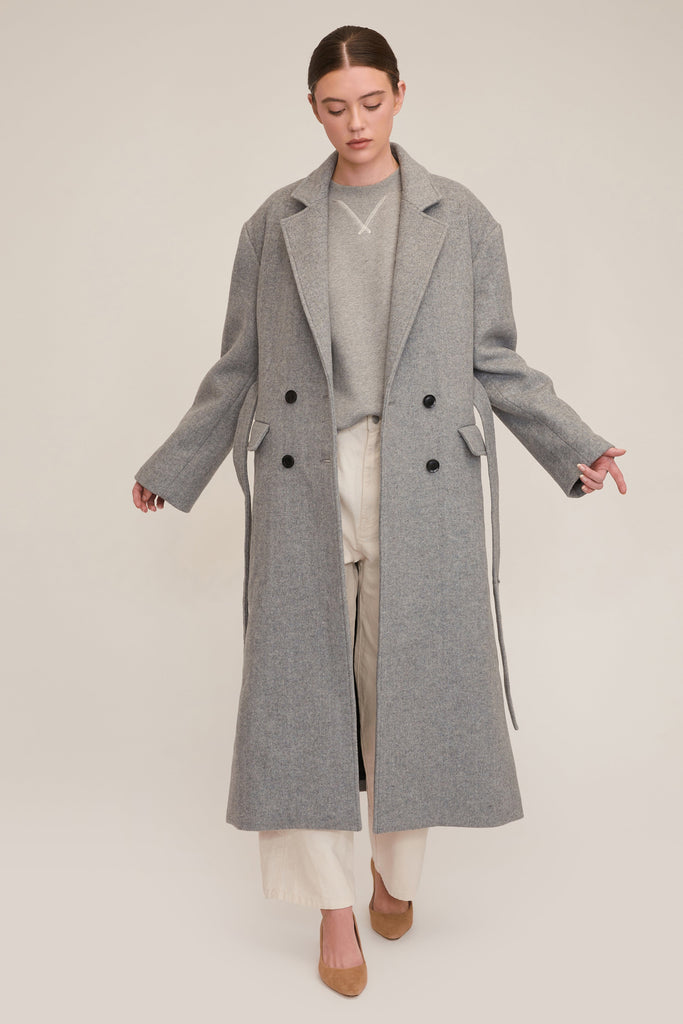 Baylor Double Breasted Wool Overcoat | MARISSA WEBB