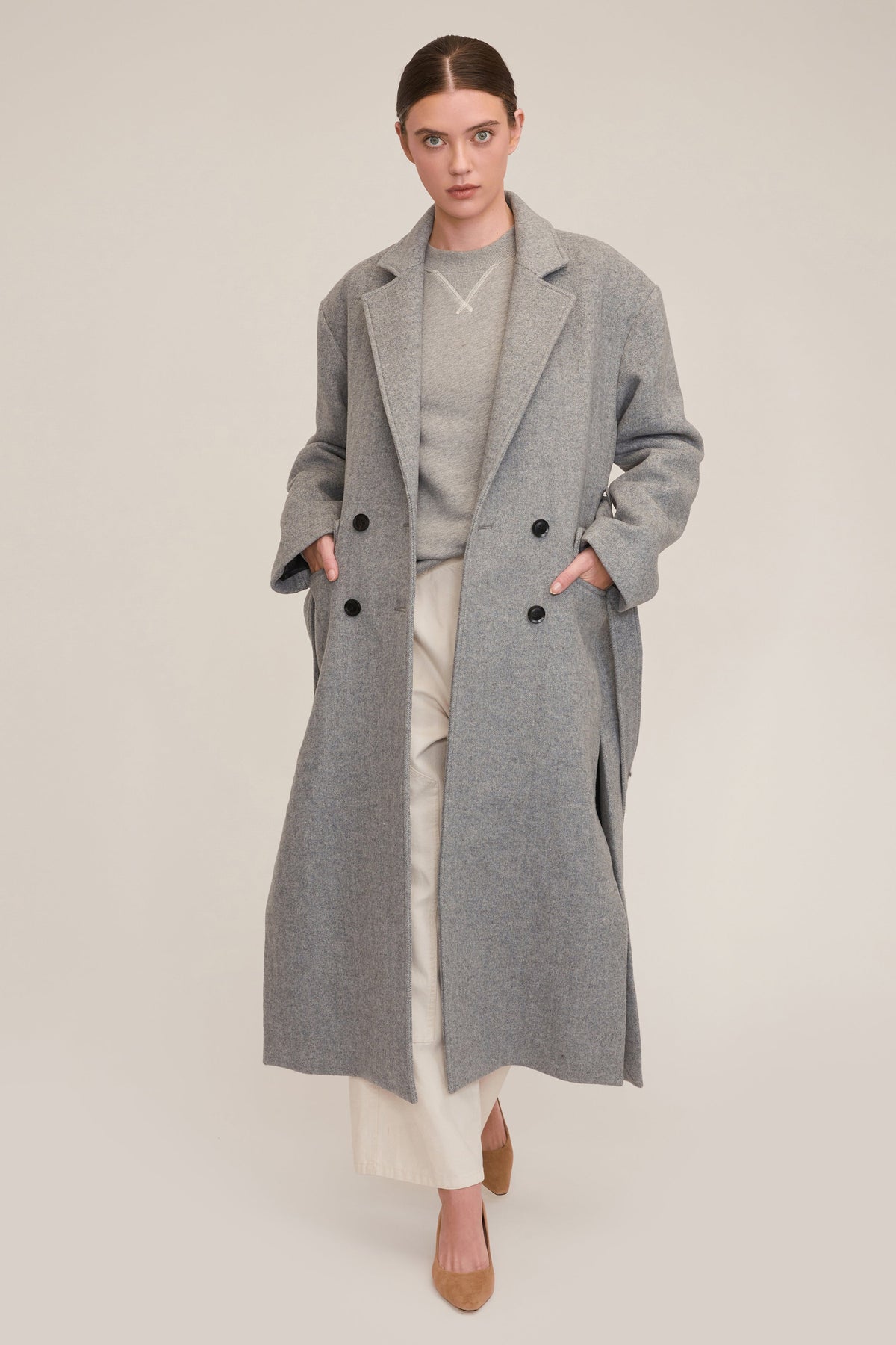 Baylor Double Breasted Wool Overcoat | MARISSA WEBB