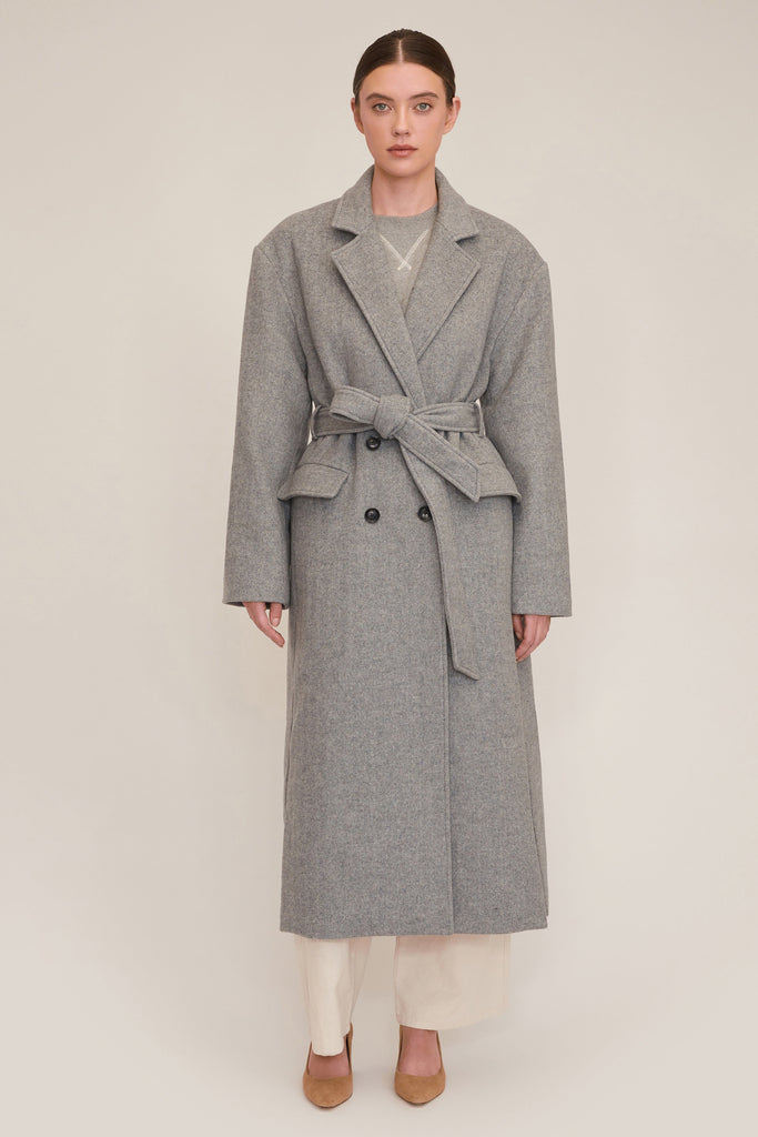 Baylor Double Breasted Wool Overcoat | MARISSA WEBB