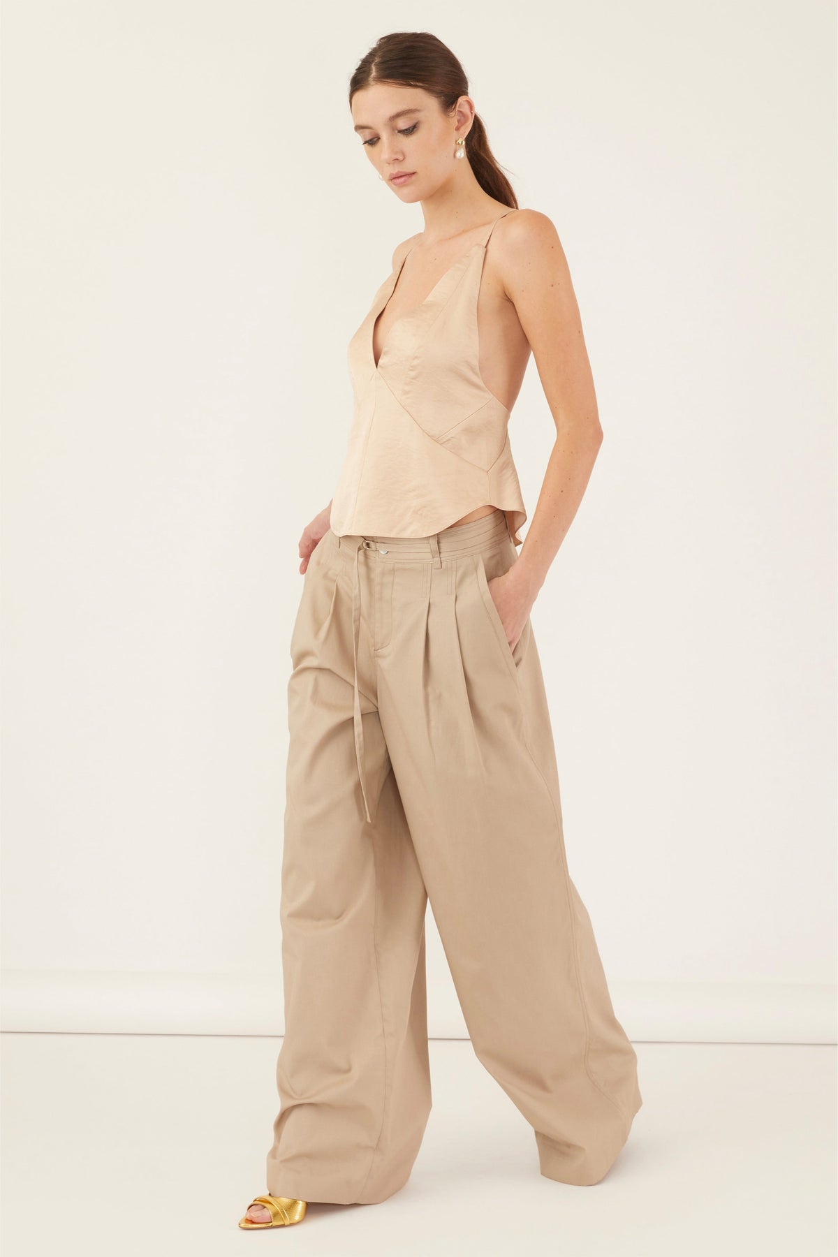 Devin Wide Leg Chino Pant | MARISSA WEBB