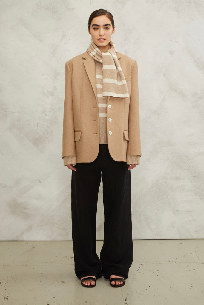 Tweed Boyfriend Blazer in Butterscotch