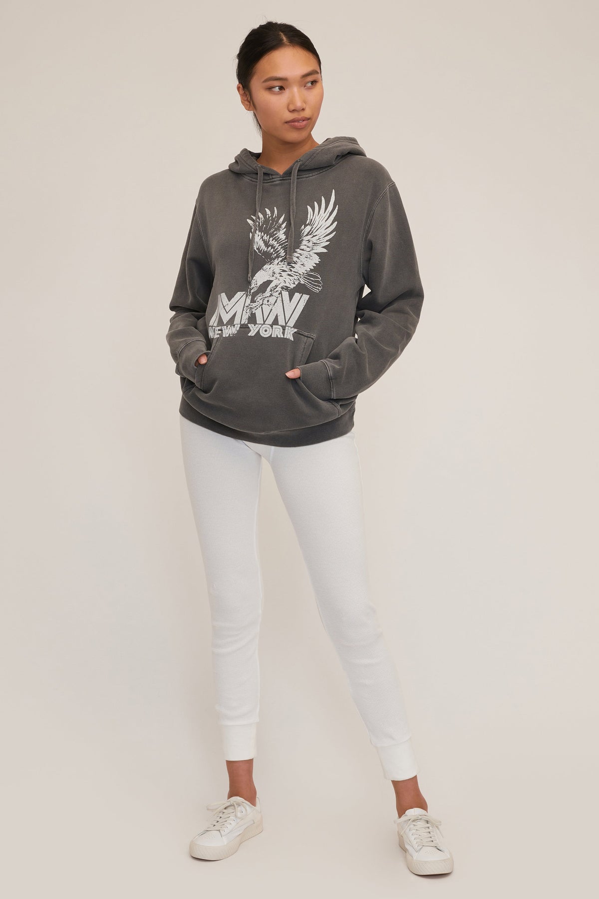 Eagle Graphic French Terry Hoodie | MARISSA WEBB