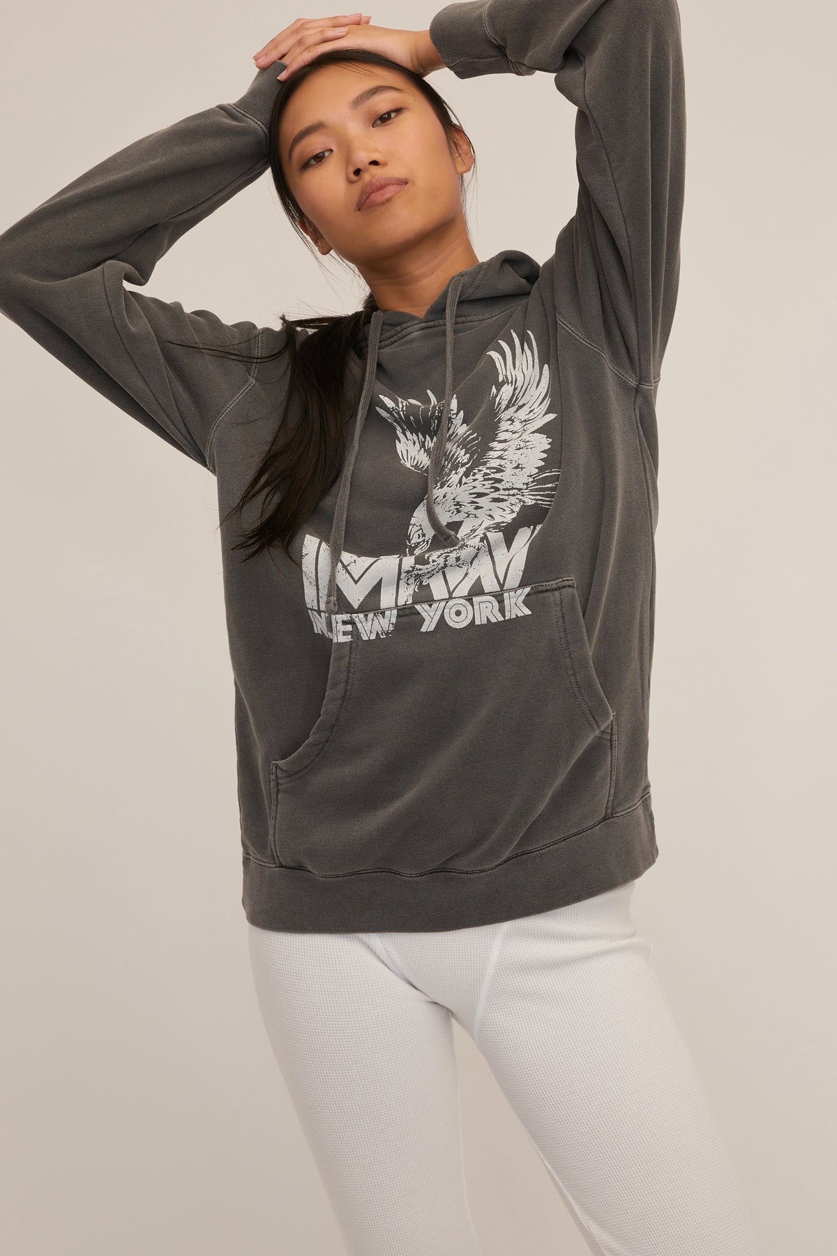 Eagle Graphic French Terry Hoodie | MARISSA WEBB