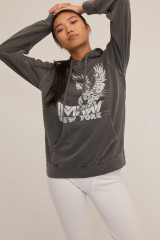 Eagle Graphic French Terry Hoodie | MARISSA WEBB