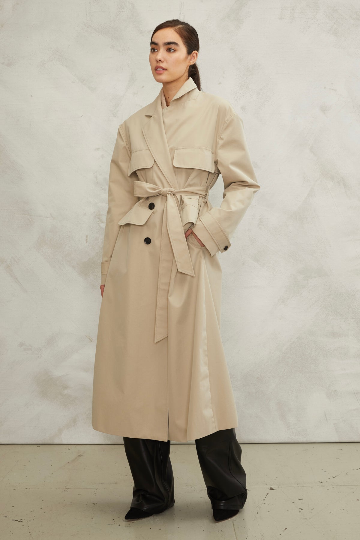 Greer Double Breasted Trench Coat