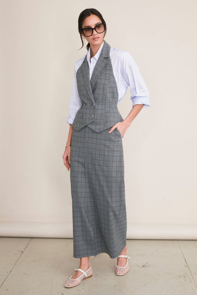 Suiting Low Rise Maxi Skirt