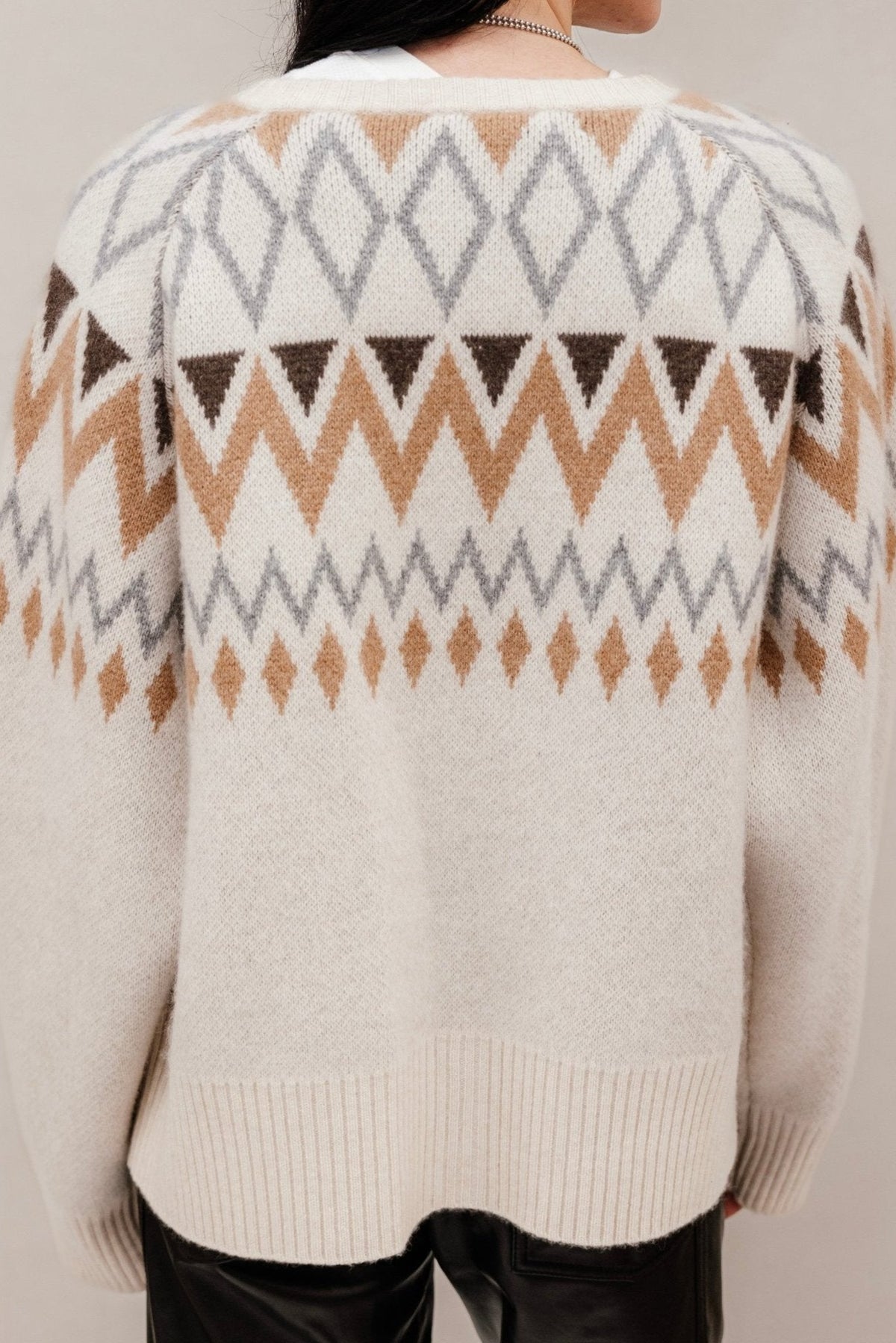 Chani Wool Cashmere Fair Isle Cardigan