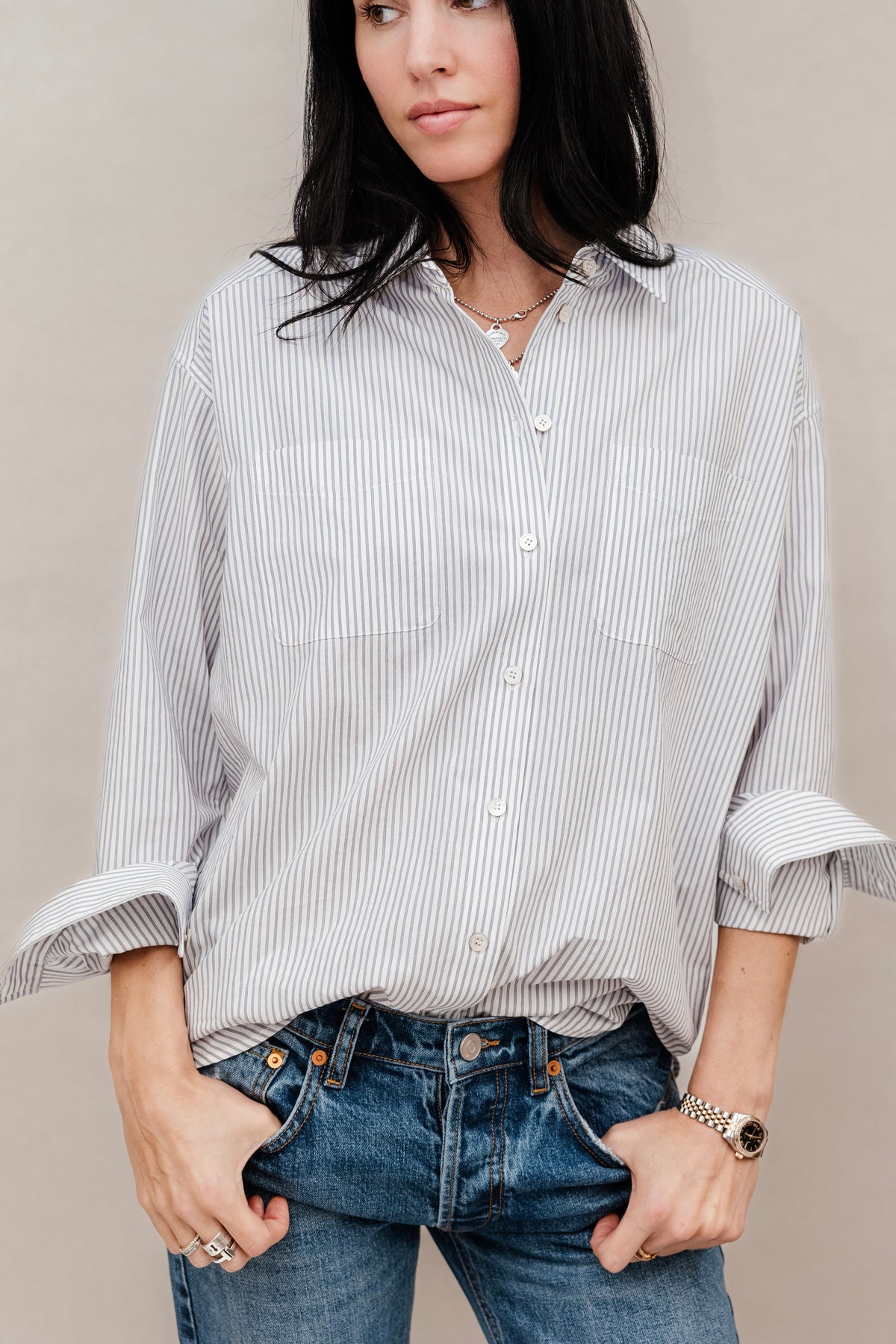Davie Stripe Button Down