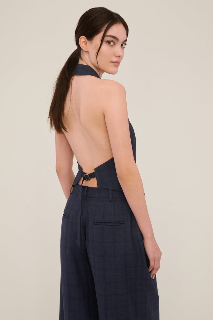 Ava Open Back Tuxedo Vest | MARISSA WEBB