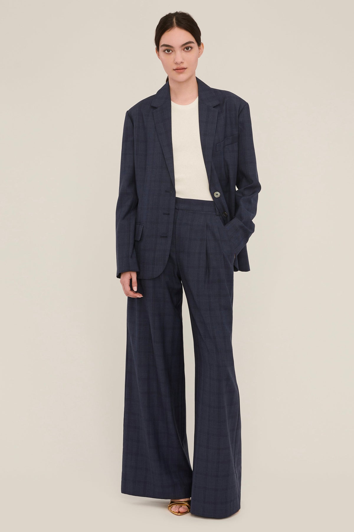 Palmer High Waist Wool Trouser | MARISSA WEBB
