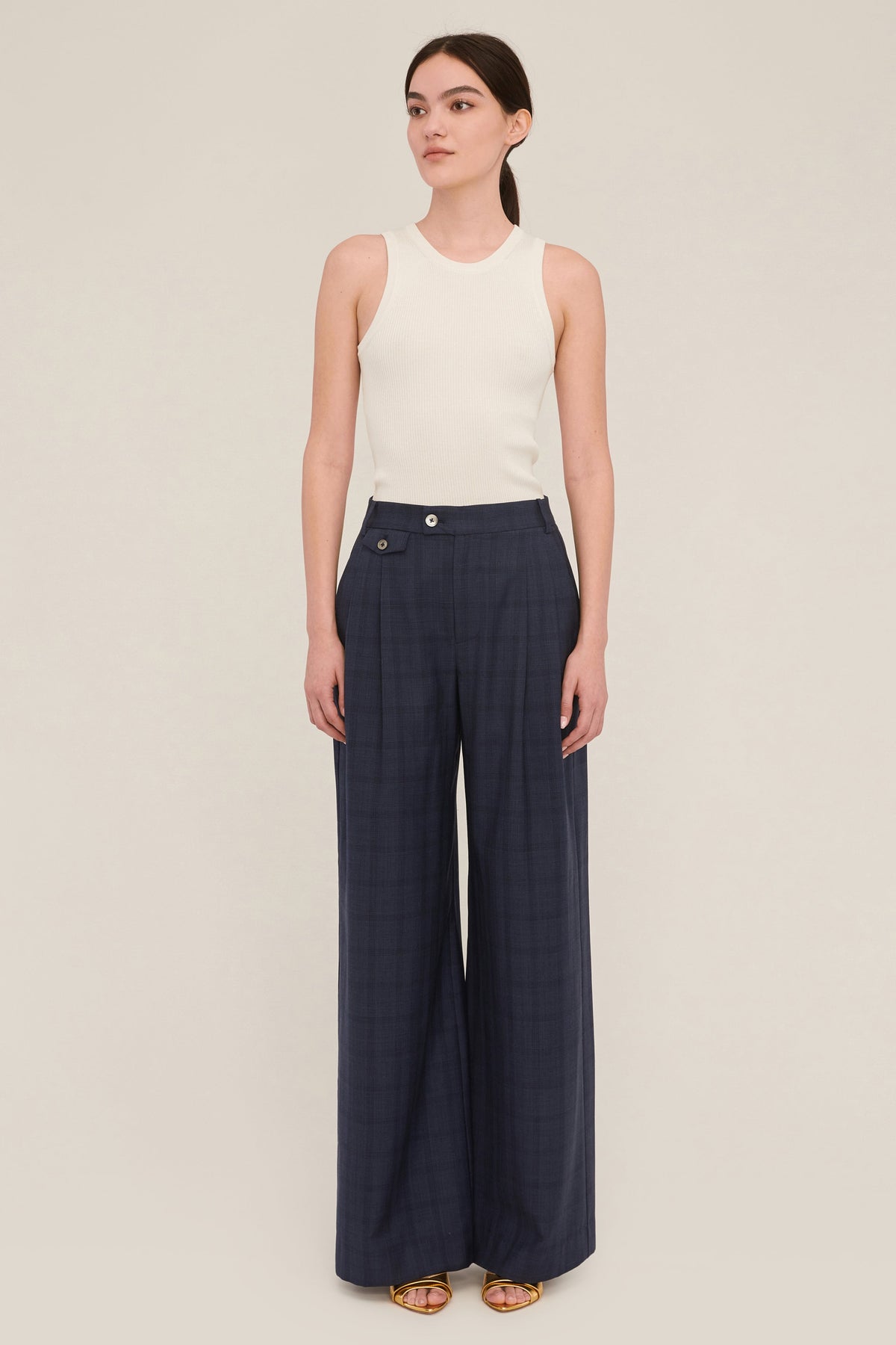 Palmer High Waist Wool Trouser | MARISSA WEBB