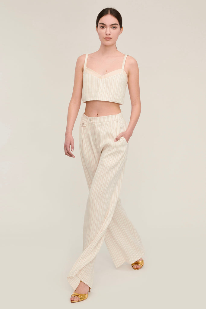 Palmer High Waist Stripe Trouser | MARISSA WEBB