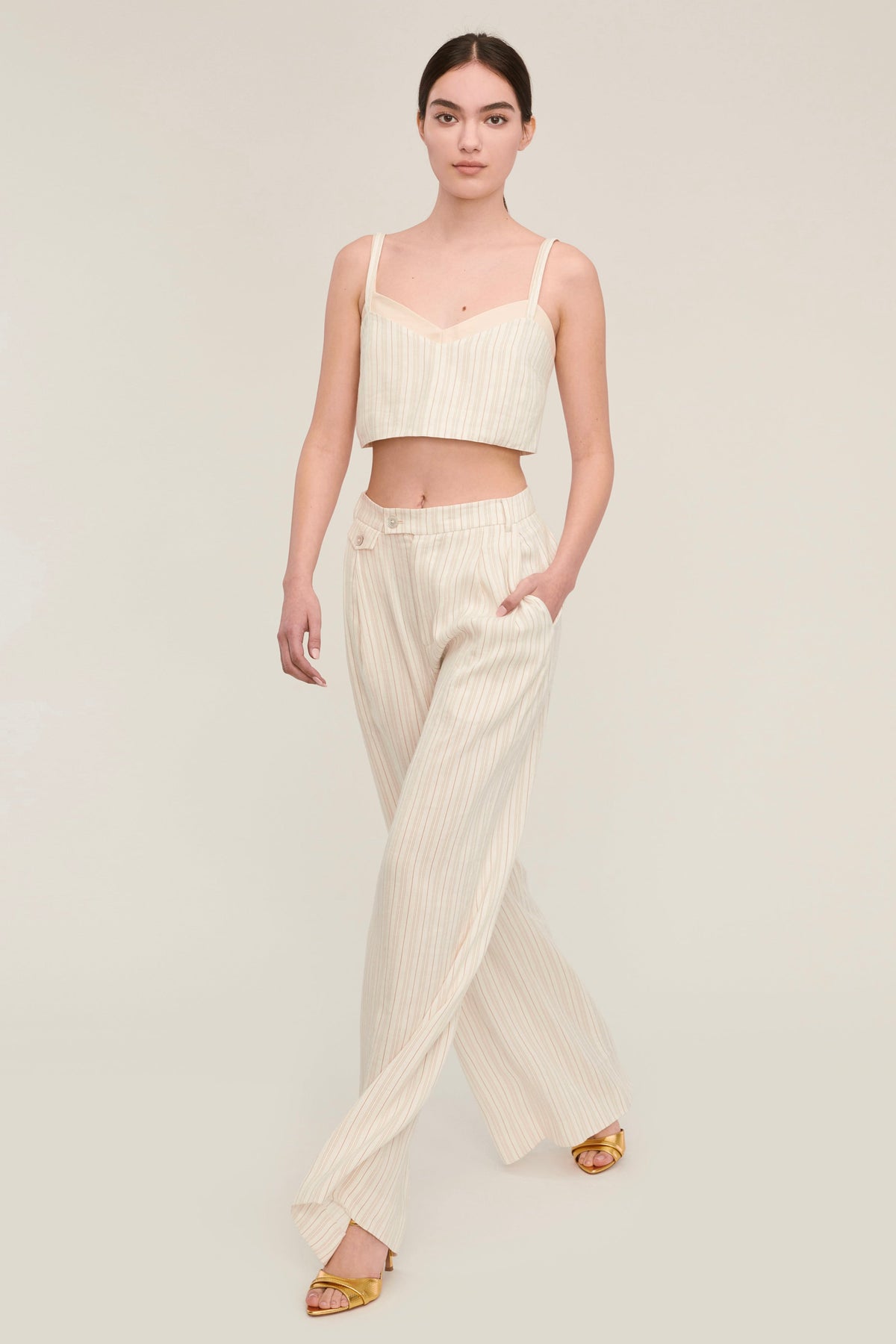 Palmer High Waist Stripe Trouser | MARISSA WEBB