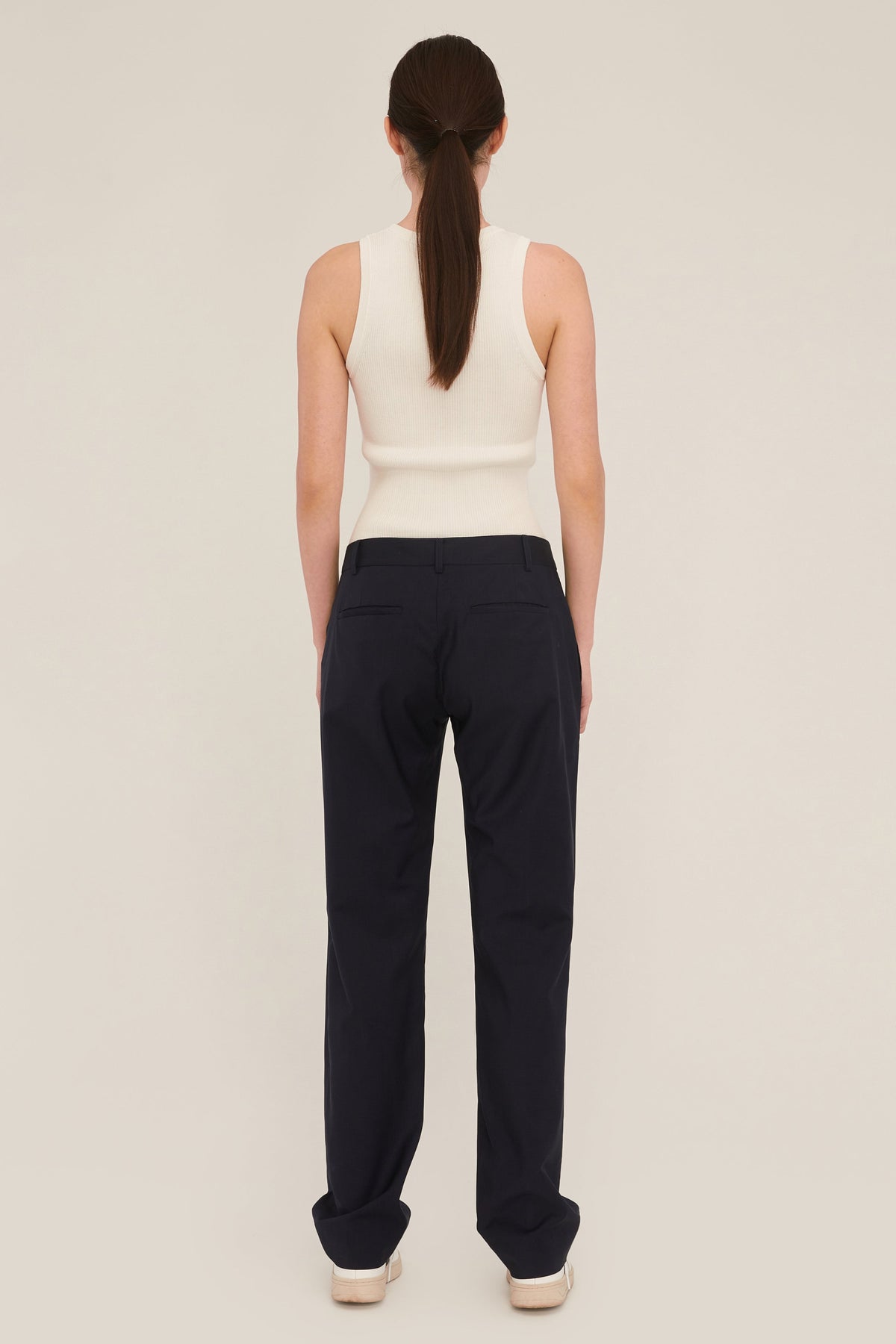 Carlo Low Rise Trouser in Indigo | MARISSA WEBB