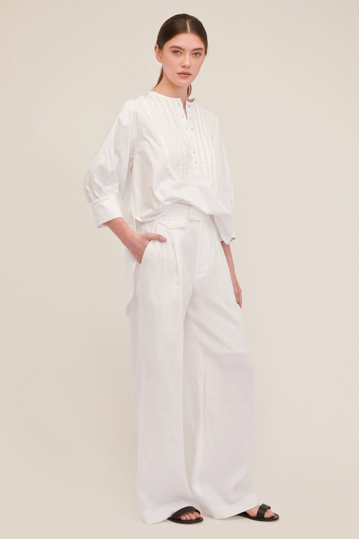 Annita Tuxedo Bib Top | MARISSA WEBB