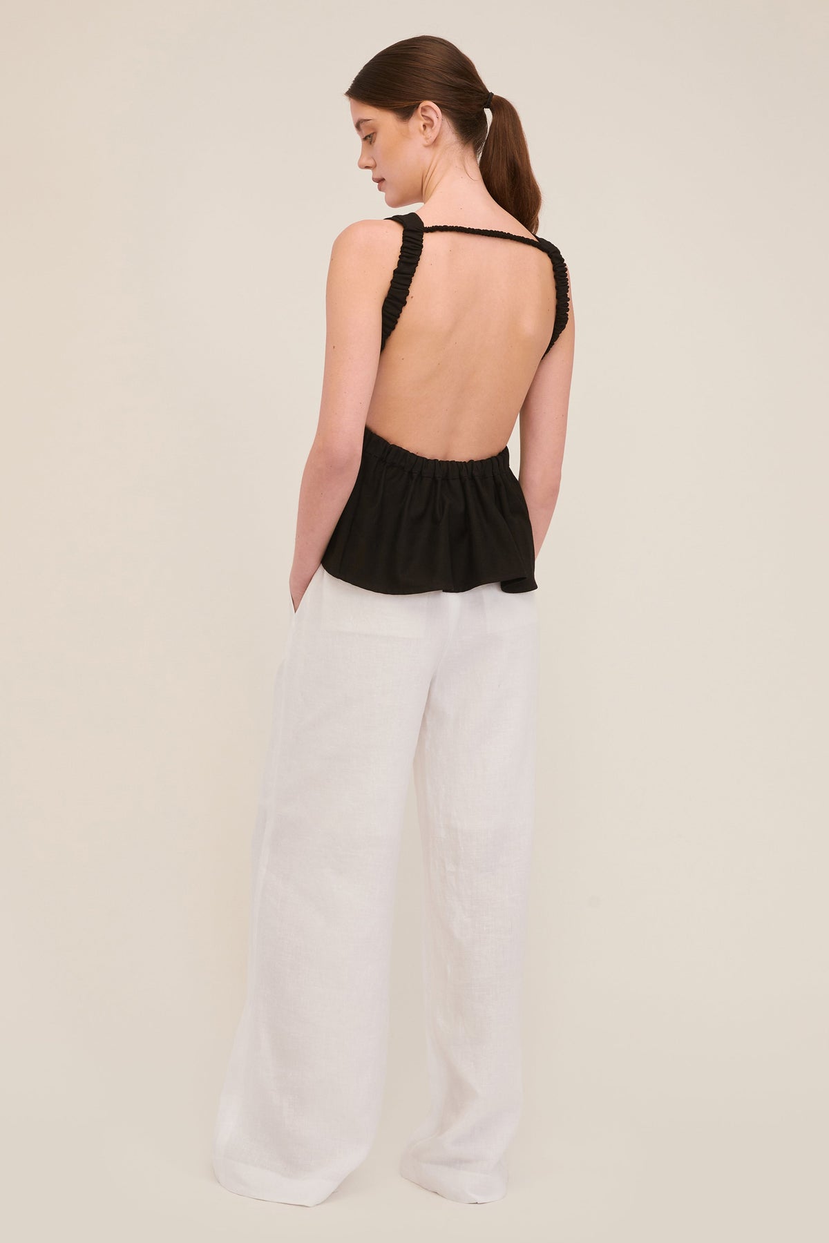 Zoe Empire Top in Black | MARISSA WEBB
