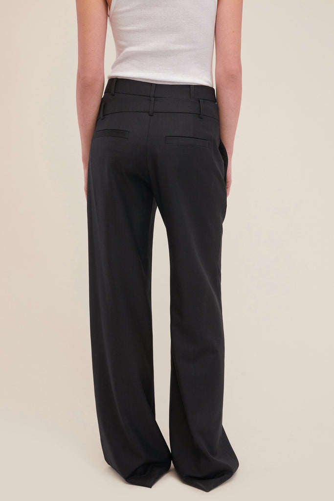 Obie Asymmetrical Double Waist Trouser | MARISSA WEBB