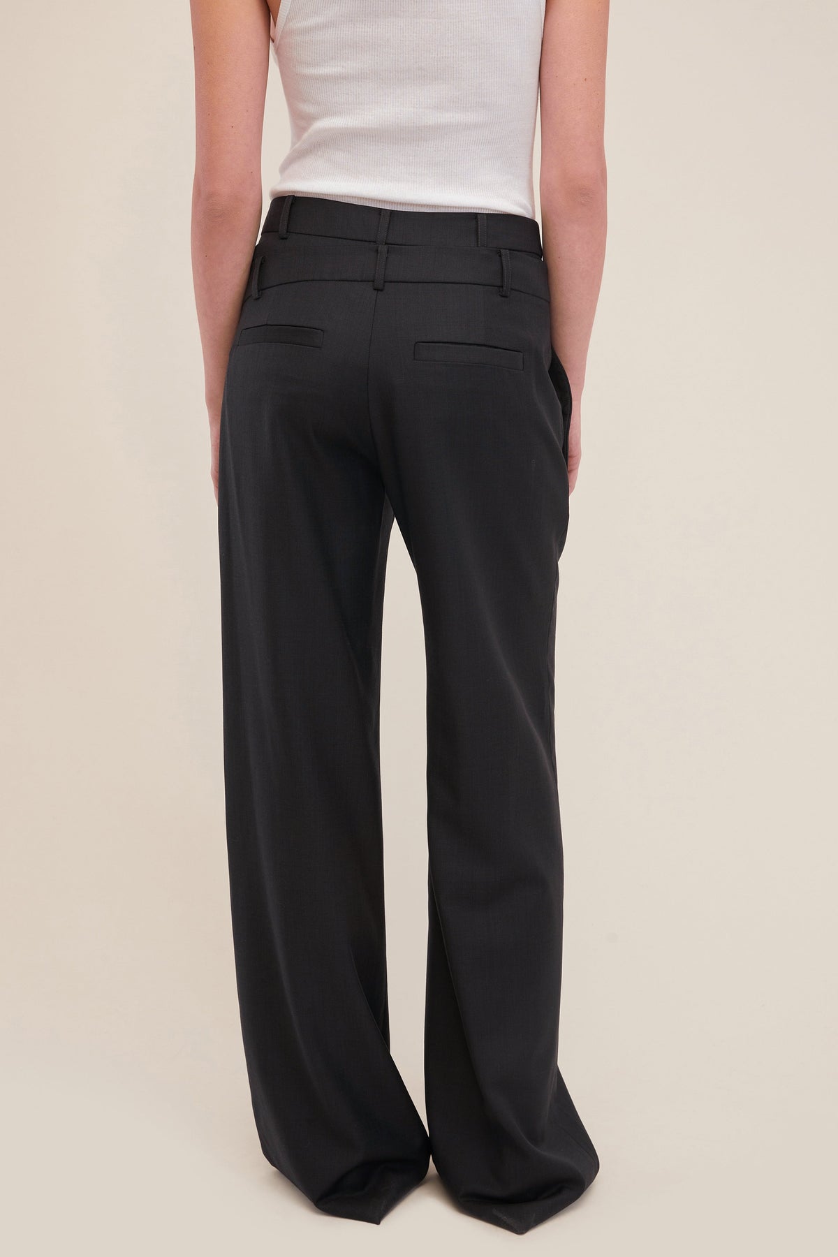 Obie Asymmetrical Double Waist Trouser | MARISSA WEBB
