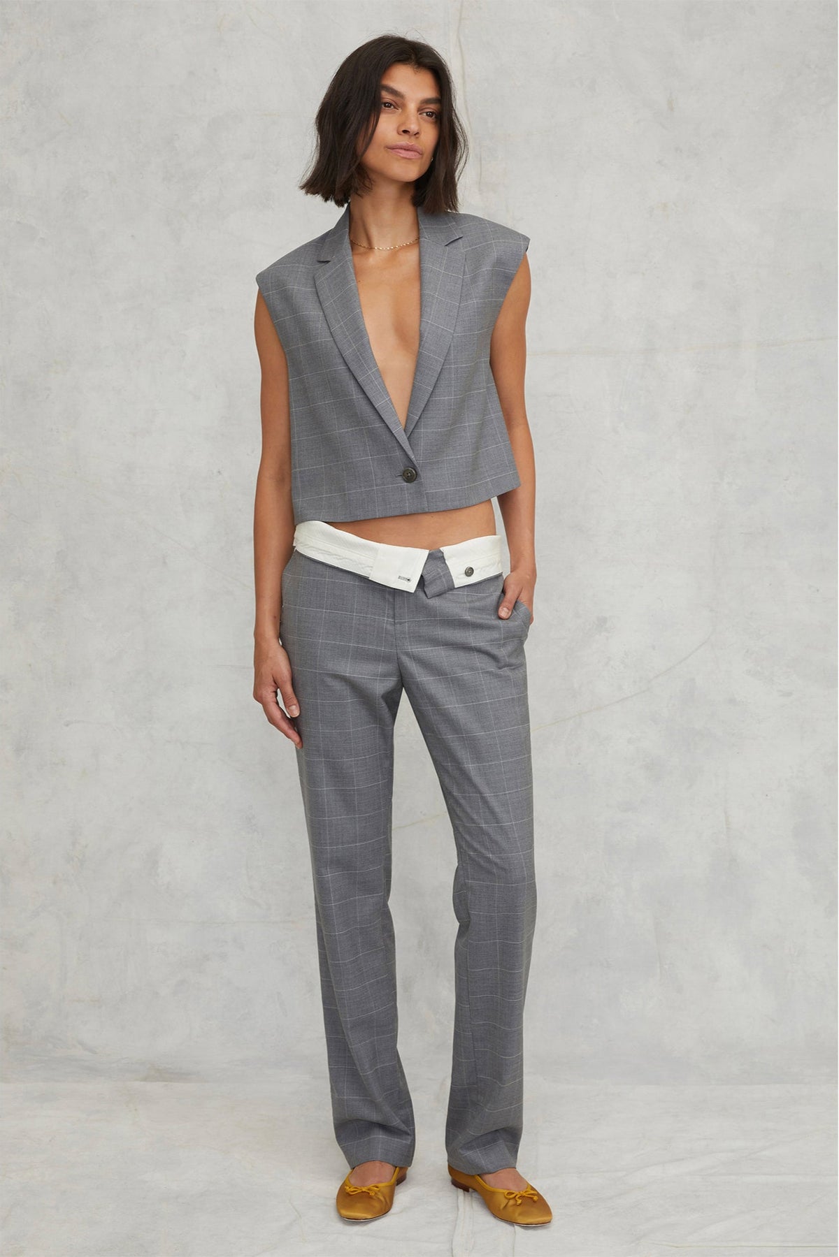 Leo Foldover Waist Trouser | MARISSA WEBB