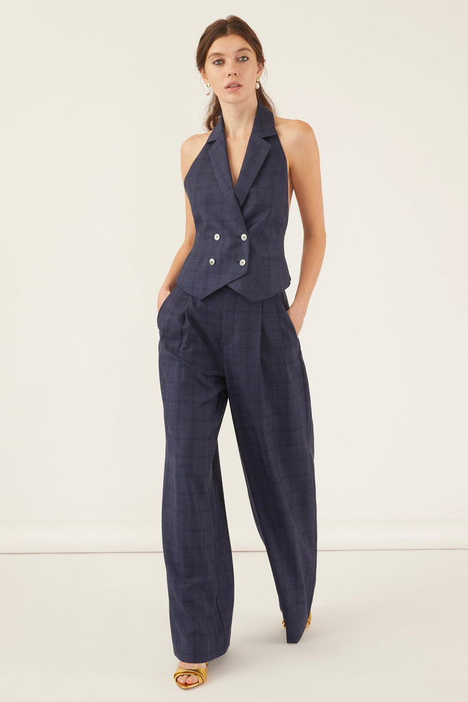 Ava Open Back Tuxedo Vest | MARISSA WEBB