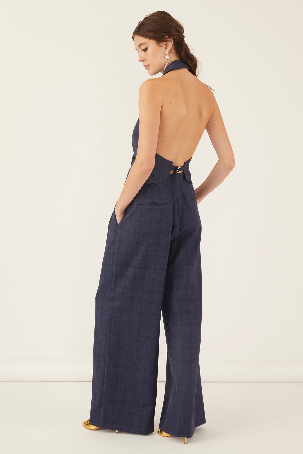 Ava Open Back Tuxedo Vest | MARISSA WEBB