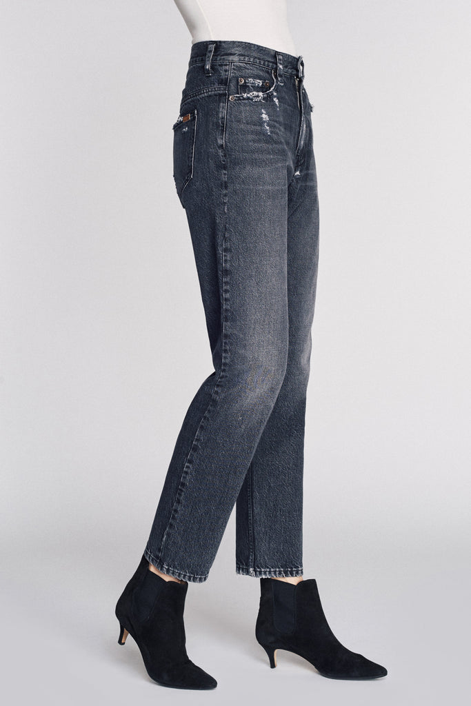 Grant Denim Pant in Faded Black Stone Wash