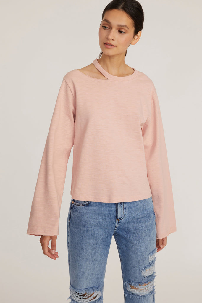 Tate Cut Out Long Sleeve in Rosewood