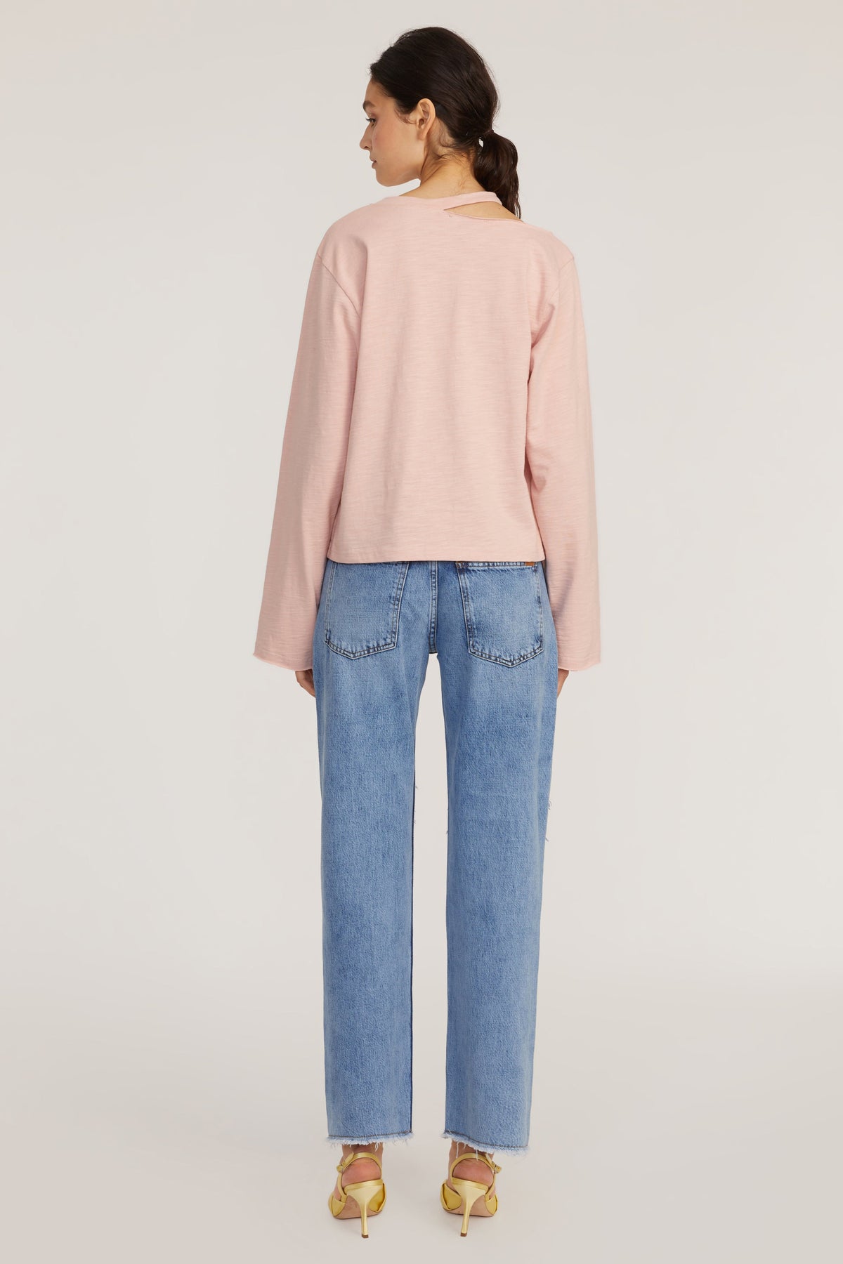 Tate Cut Out Long Sleeve in Rosewood