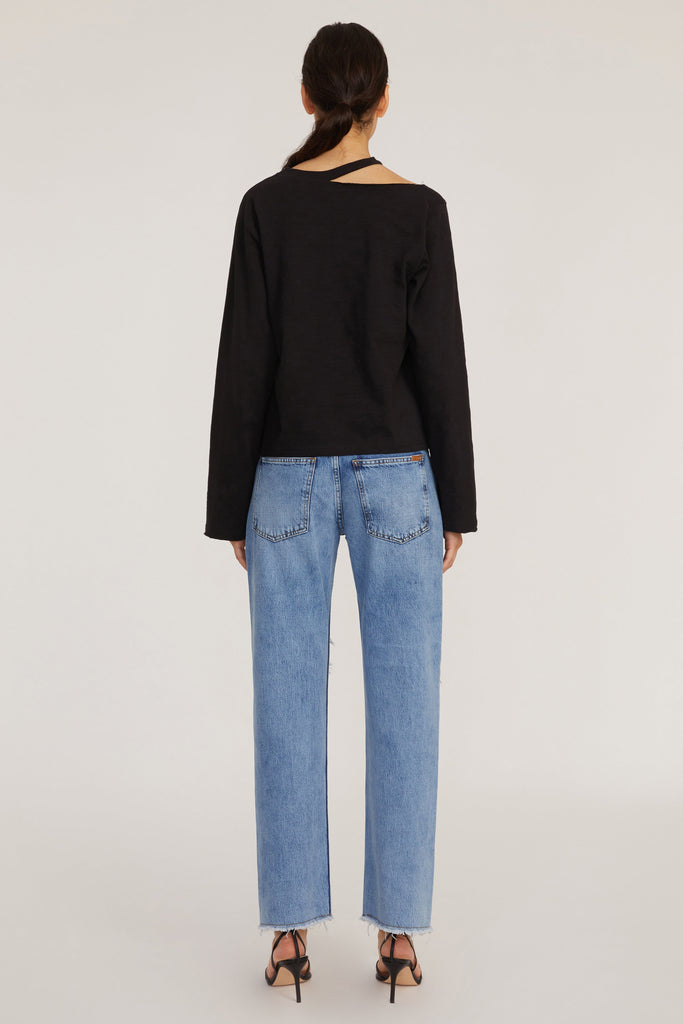 Tate Cut Out Long Sleeve in Black