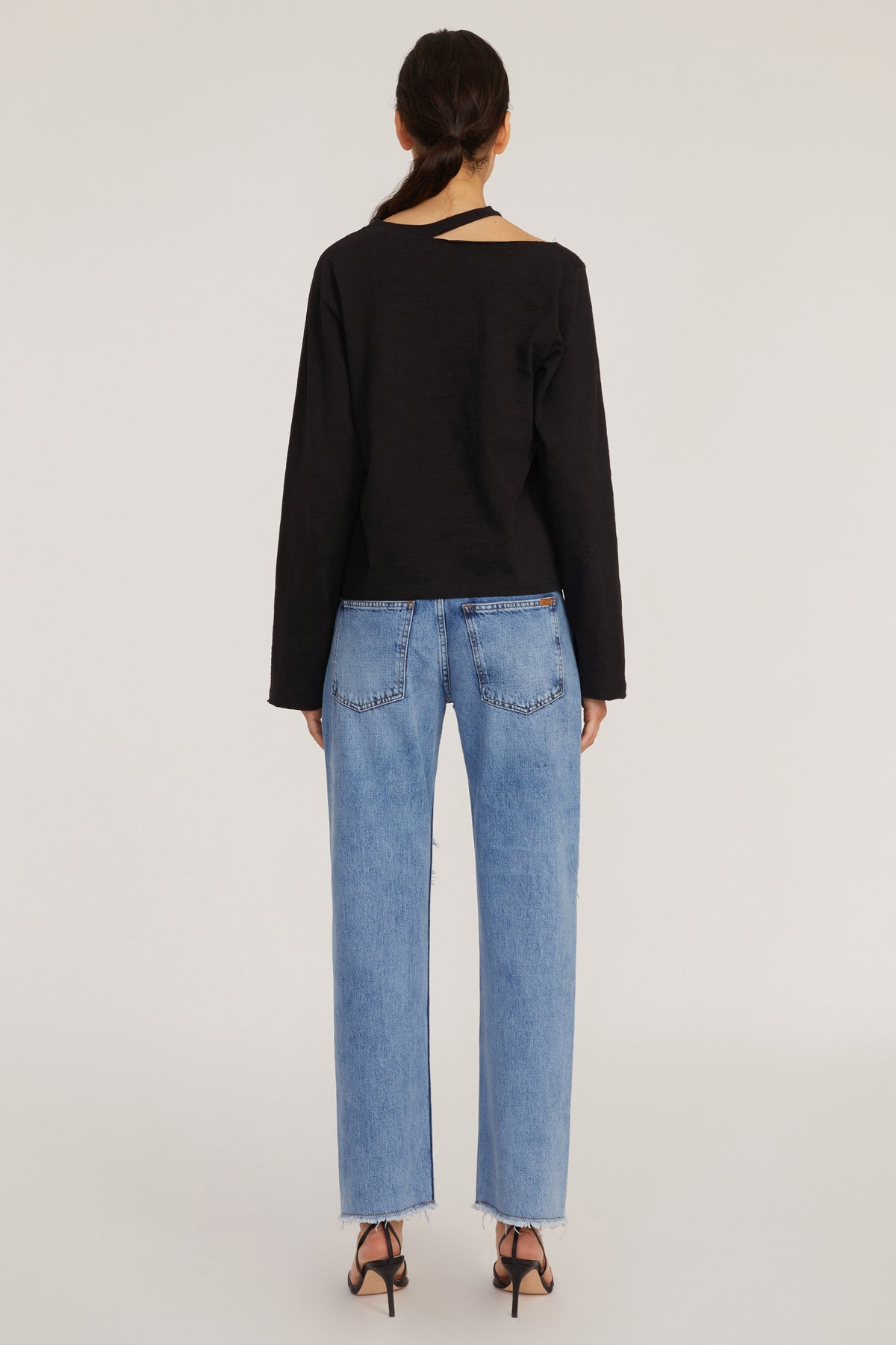 Tate Cut Out Long Sleeve in Black