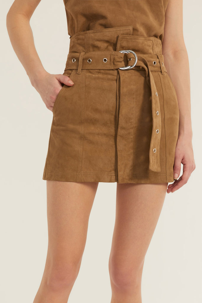 Anniston Suede Mini Skirt