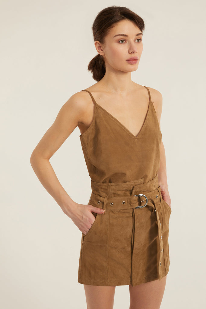 Anniston Suede Mini Skirt