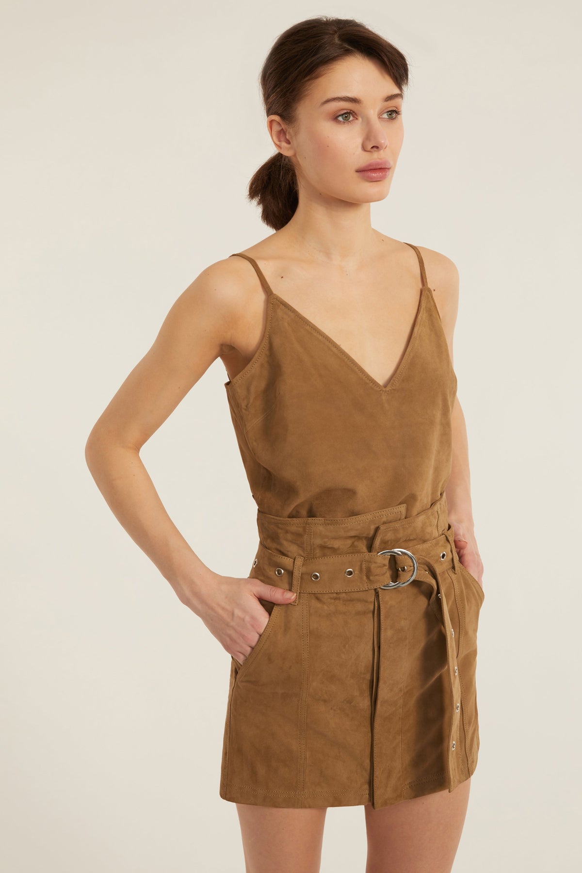 Anniston Suede Mini Skirt