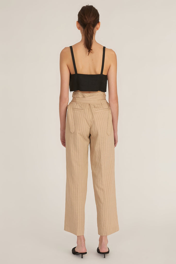 Artie Pinstripe Wrap Pant