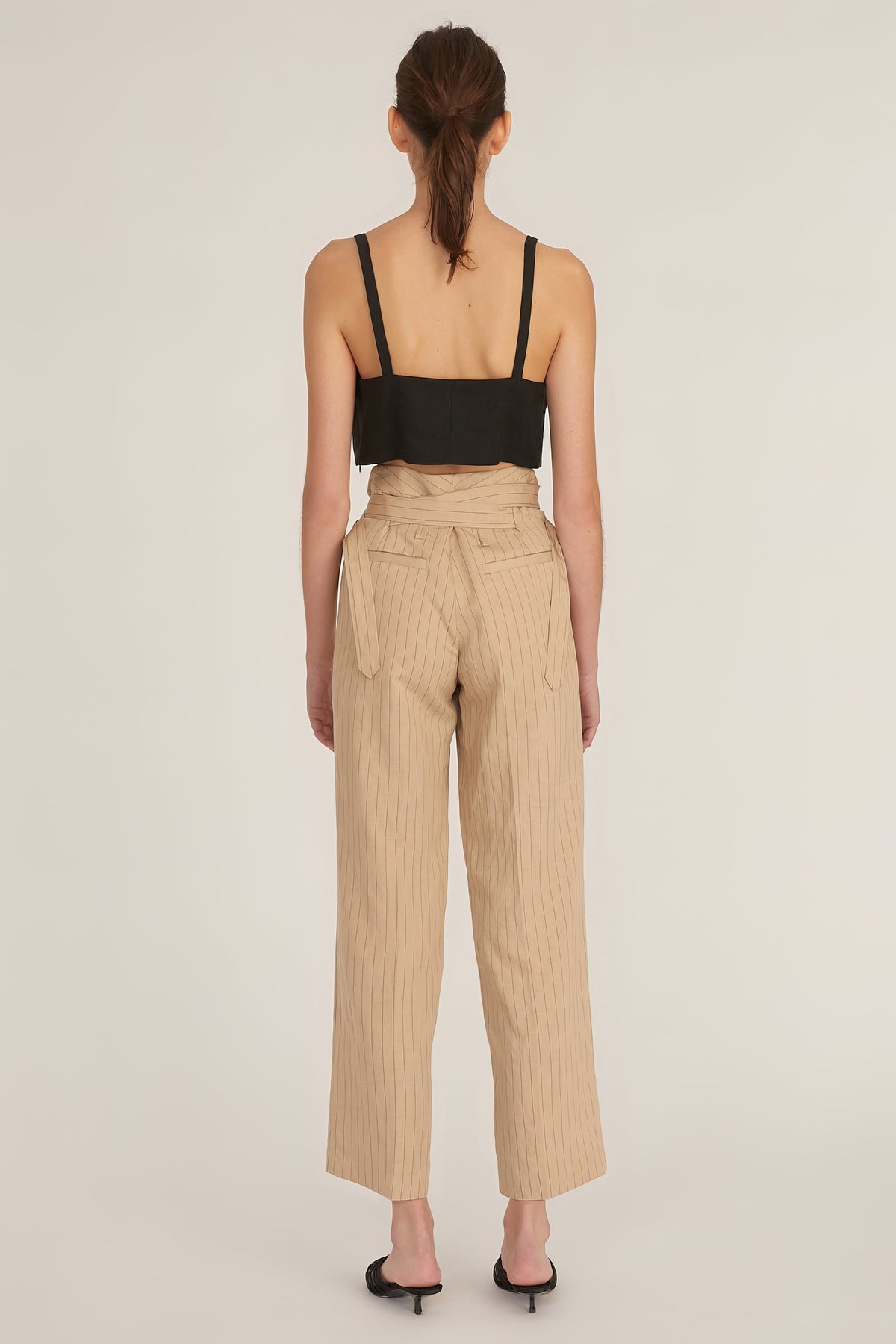 Artie Pinstripe Wrap Pant