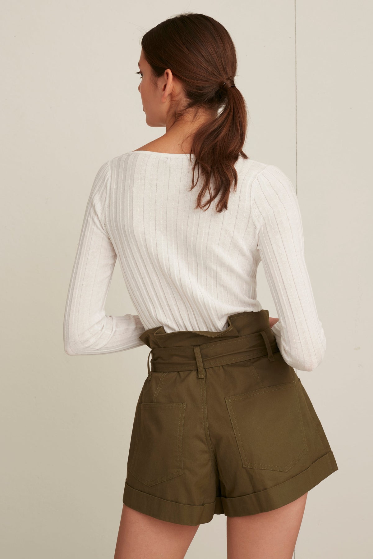 Dixon Paper Bag Lightweight Canvas Short in Forest
