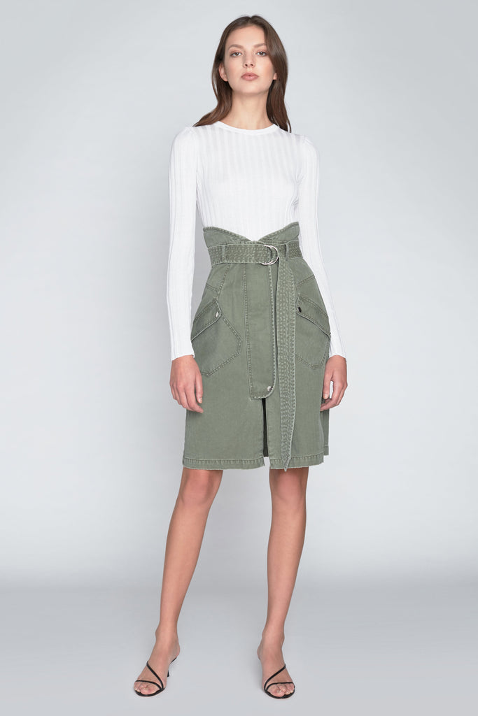 Brooke Canvas Long Skirt